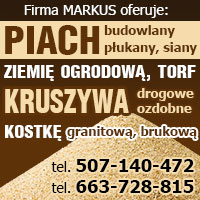 Anonse - PIACH, ZIEMIA - Firma MARKUS Marek ya