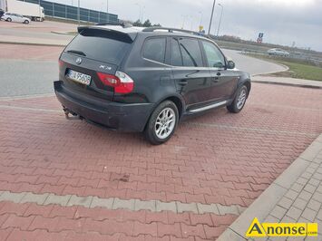Anonse BMW X3, 2005r., 2.999cm<sup>3</sup>, 205KM, diesel, 350.000km, czarny, metalik, elektryczne szyby przd, ty (4xES), liczba drzwi: 5 drzwi (5D): 5 drzw