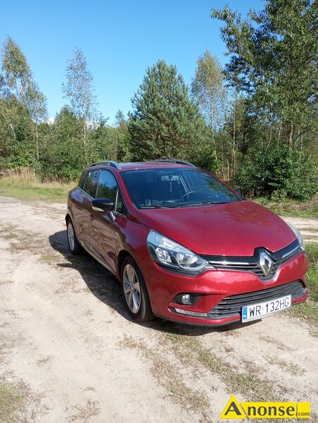RENAULT CLIO, 2018r., 898cm<sup>3</sup>, 90KM , benzyna, 153.243km, bordowy opis dodatkowy: Reno Clio turbo benz energi Elite nawigacja dotykowy ekran światła do jazdy dziennej klimatyzacja centralny zamek poduszka powietrzna ABS centralny zamek start stop komputer pokładowy sterowanie głosem bluetooth AUX rozrząd na łańcuszku hak system ruszania pod górę stan przedmiotu transakcji: stan bardzo dobry RENAULT CLIO, 2018r., 898cm<sup>3</sup>, 90KM , benzyna, 153.243km, bordowy opis dodatkowy: Reno Clio turbo benz energi Elite nawigacja dotykowy ekran światła do jazdy dziennej klimatyzacja centralny zamek poduszka powietrzna ABS centralny zamek start stop komputer pokładowy sterowanie głosem bluetooth AUX rozrząd na łańcuszku hak system ruszania pod górę stan przedmiotu transakcji: stan bardzo dobry