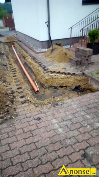 STUDNIE opis dodatkowy: STUDNIE CHŁONNE z Kręgów Betonowych(Montaże).Odprowadzenia Wody Deszczowej z rynien do gruntu z możliwością rozsączenia.(Montaże-Przeróbki-Modernizacje).Kratki ściekowe-Kratki Liniowe do Odprowadzenia wody deszczowej(Montaże).Kanały Deszczowe na Posesjach Prywatnych.itp. (Montaże Zbiorniki Betonowe(ATEST)Szeroki Wybór Zbiorników o różnej pojemności od4 <sup>3</sup> do 12 M3 zbiorniki na wodę deszczową.
(Montaże).Wykonujemy różne zlecenia Pracę BRUKARSKIE - układanie nawierzchni-Kostka Brukowa.Płyty EKO ażurowe.Płytki chodnikowe. Prace Montażowe - Ogrodzenia Budowlane.(Metalowe.Drewniane.Siatka Leśna.).Prace Rozbiórkowe Małe.(Garaże.Wiaty.Budynki Gospodarcze.Ogrodzenia.Altanki na Działkach.Murki.chodniki.Opaski przy Domu z Płytek chodnikowych.Kostki.Betonowe.itp.) Wykonujemy Solidnie.Długoletnie Doświadczenie.Szeroki zakres Prac. Kompleksowo. Warszawa i okolice. Tel.577 780 156 STUDNIE opis dodatkowy: STUDNIE CHŁONNE z Kręgów Betonowych(Montaże).Odprowadzenia Wody Deszczowej z rynien do gruntu z możliwością rozsączenia.(Montaże-Przeróbki-Modernizacje).Kratki ściekowe-Kratki Liniowe do Odprowadzenia wody deszczowej(Montaże).Kanały Deszczowe na Posesjach Prywatnych.itp. (Montaże Zbiorniki Betonowe(ATEST)Szeroki Wybór Zbiorników o różnej pojemności od4 <sup>3</sup> do 12 M3 zbiorniki na wodę deszczową.
(Montaże).Wykonujemy różne zlecenia Pracę BRUKARSKIE - układanie nawierzchni-Kostka Brukowa.Płyty EKO ażurowe.Płytki chodnikowe. Prace Montażowe - Ogrodzenia Budowlane.(Metalowe.Drewniane.Siatka Leśna.).Prace Rozbiórkowe Małe.(Garaże.Wiaty.Budynki Gospodarcze.Ogrodzenia.Altanki na Działkach.Murki.chodniki.Opaski przy Domu z Płytek chodnikowych.Kostki.Betonowe.itp.) Wykonujemy Solidnie.Długoletnie Doświadczenie.Szeroki zakres Prac. Kompleksowo. Warszawa i okolice. Tel.577 780 156