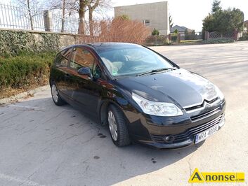 Anonse - CITROEN C4, 2006r., 1.400cm<sup>3</sup>, 88KM, 16V, benzyna, coupe, 161.900km, czarny, metalik, poduszki powietrzne, 4xPP, centralny zamek, regulacja k Anonse CITROEN C4, 2006r., 1.400cm<sup>3</sup>, 88KM, 16V, benzyna, coupe, 161.900km, czarny, metalik, poduszki powietrzne, 4xPP, centralny zamek, regulacja k
