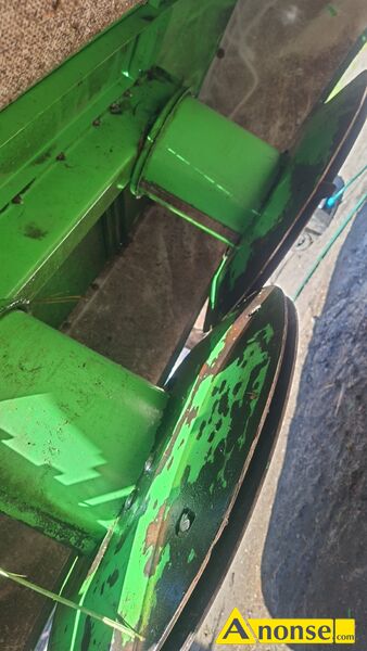 kosiarka , rotacyjna, TALEX, 2-bębnowa, fabryczna opis dodatkowy: Typ kosiarki
Szerokość koszenia 1,65 m
Sprzedam kosiarke rotacyjna 1.65 m z hydraulika z 2020 roku od dwoch lat nie uzywana garazowana sprzedaje z podowdu likwidacji hodowli kosiarka praktycznie nowa skosila okolo 15 hektarow łąk
Zapotrzebowanie mocy 50 KM
Ilość noży 6
Prędkość obrotowa WOM 540 obr./min
Masa 349 kg stan przedmiotu transakcji: stan bardzo dobry kosiarka , rotacyjna, TALEX, 2-bębnowa, fabryczna opis dodatkowy: Typ kosiarki
Szerokość koszenia 1,65 m
Sprzedam kosiarke rotacyjna 1.65 m z hydraulika z 2020 roku od dwoch lat nie uzywana garazowana sprzedaje z podowdu likwidacji hodowli kosiarka praktycznie nowa skosila okolo 15 hektarow łąk
Zapotrzebowanie mocy 50 KM
Ilość noży 6
Prędkość obrotowa WOM 540 obr./min
Masa 349 kg stan przedmiotu transakcji: stan bardzo dobry