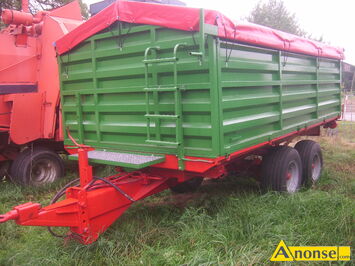 Anonse - PRZYCZEPA, Tandem 3 stronna wywrotka 10 tonowa po odbudowie burty uchylne dołem i otwierane górą w tylnej szyber, plandeka zwijana, balkonik Anonse PRZYCZEPA, Tandem 3 stronna wywrotka 10 tonowa po odbudowie burty uchylne dołem i otwierane górą w tylnej szyber, plandeka zwijana, balkonik