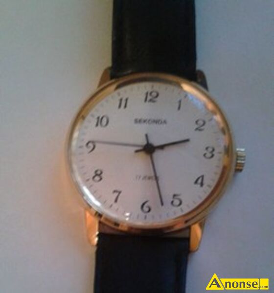 ZEGAR ,opis dodatkowy: Witam sprzedam zegarki narczne mskie marki Poliot, Sekunda ,Wostok zocone - image 1 - anonse.com