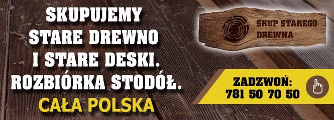 Anonse - skup starego drewna rozbirka stod  - ANTIK-HOLZ CHARAZISKI SPӣKA Z.O.O