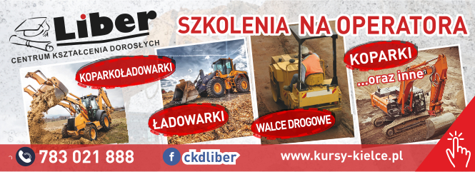 Anonse - szkolenia  operator koparko adowarki  - Centrum Ksztacenia Dorosych Liber   