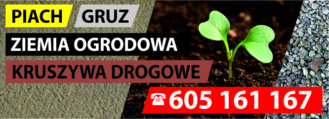 Anonse - Gruz ziemia ogrodowa szlaka kruszywa drogowe Radom  -  Firma Usugowa Handlowa Gogua Jzef