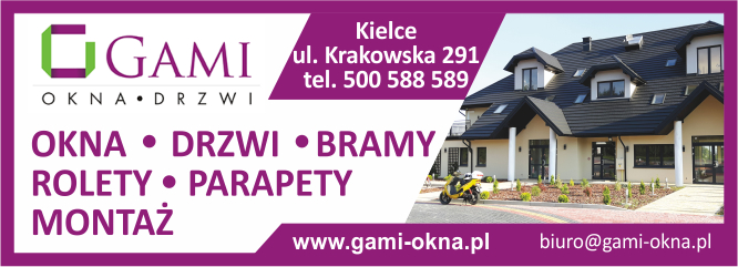 Anonse - Okna gami Kielce najlepsza cena  - Przedsibiorstwo Usugowo-Handlowe GAMI Mirosawa Gaecka 
