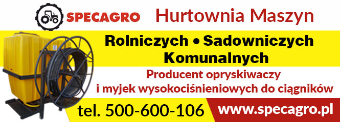Anonse - hurtownia maszyn rolniczych, sadowniczych, komunalnych, rolniczych - AGRICOLA-FINANCE KATARZYNA SZATAN