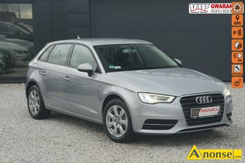 Anonse AUDI A3, 2015r., 1.968cm<sup>3</sup>, 150KM, diesel, hatchback, 219.000km, srebrny, metalik, abs, kontrola trakcji (asr), regulacja wysokosci fotela, i