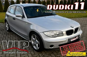 Anonse BMW 118, 2005r., 2.000cm<sup>3</sup>, 120KM, diesel, hatchback, 260.000km, srebrny, metalik, abs, kontrola trakcji (asr), regulacja wysokosci fotela, d