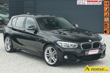 Anonse BMW 118, 2016r., 1.995cm<sup>3</sup>, 150KM, diesel, hatchback, 81.645km, czarny, metalik, abs, kontrola trakcji (asr), regulacja wysokosci fotela, dzi