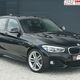 BMW 118, 2016r., 1.995cm<sup>3</sup>, 150KM, diesel, hatchback, 81.645km, czarny, metalik, abs, kontrola trakcji (asr), regulacja wysokosci fotela, dzi