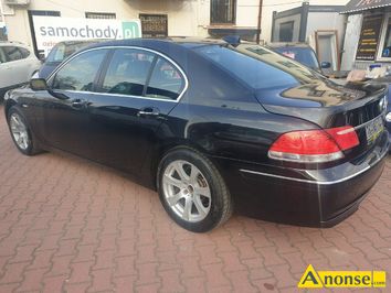 Anonse BMW 750, 2005r., 4.799cm<sup>3</sup>, 367KM, benzyna, sedan, 245.000km, czarny, pera, abs, kontrola trakcji (asr), regulacja wysokosci fotela, dzielon