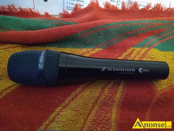 Anonse MIKROFONY, SENNHEISER E-965, Sprzedam tanio mikrofon wokalno pojemnościowy w idealnym stanie technicznym z wyglądu jak nowy firmy Senhaiser