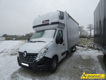 Anonse RENAULT MASTER, 2018r., 2.300cm<sup>3</sup>, 170KM, diesel, 560.000km, biay, skrzynia z plandeka, winda samozaladowcza, 112, c.50.000z do uzg.. OSTR