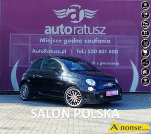 Anonse ABARTH 500, 2016r., 1.368cm<sup>3</sup>, 140KM, benzyna, hatchback, 55.993km, czarny, pera, abs, kontrola trakcji (asr), regulacja wysokosci fotela, k