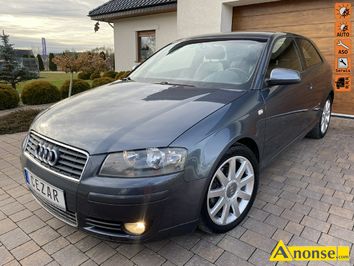 Anonse AUDI A3, 2004r., 1.968cm<sup>3</sup>, 140KM, diesel, hatchback, 216.500km, grafitowy, metalik, abs, kontrola trakcji (asr), regulacja wysokosci fotela,