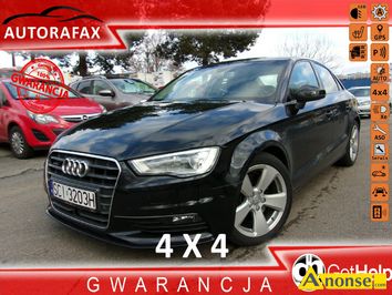 Anonse AUDI A3, 2016r., 1.968cm<sup>3</sup>, 184KM, diesel, sedan, 168.408km, czarny, metalik, abs, kontrola trakcji (asr), regulacja wysokosci fotela, dzielo