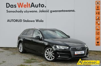 Anonse AUDI A4, 2019r., 1.968cm<sup>3</sup>, 190KM, diesel, hatchback, 127.419km, czarny, metalik, abs, kontrola trakcji (asr), regulacja wysokosci fotela, dz