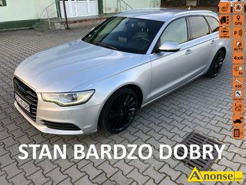 Anonse AUDI A6, 2013r., 3.000cm<sup>3</sup>, 204KM, diesel, 320.000km, srebrny, metalik, abs, kontrola trakcji (asr), dzielona tylna kanapa, kierownica wielof