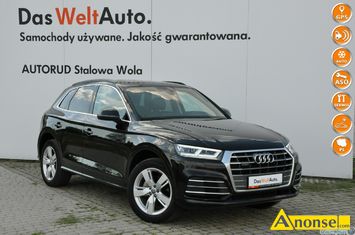 Anonse AUDI Q5, 2018r., 1.968cm<sup>3</sup>, 190KM, diesel, hatchback, 149.794km, czarny, metalik, abs, kontrola trakcji (asr), kierownica wielofunkcyjna, aut