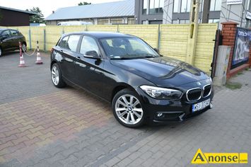 Anonse BMW 114, 2016r., 1.500cm<sup>3</sup>, 95KM, diesel, hatchback, 139.850km, czarny, pera, abs, kontrola trakcji (asr), regulacja wysokosci fotela, dziel