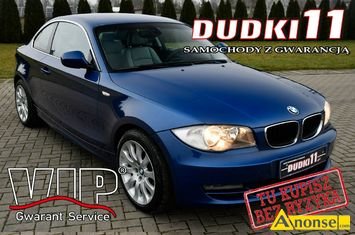Anonse BMW 118, 2010r., 2.000cm<sup>3</sup>, 170KM, diesel, coupe, 185.000km, niebieski, metalik, abs, kontrola trakcji (asr), regulacja wysokosci fotela, dzi