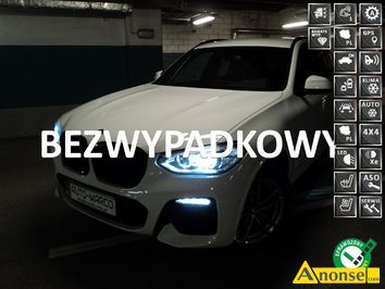 Anonse BMW X3, 2019r., 1.998cm<sup>3</sup>, 184KM, benzyna, 27.000km, biały, metalik, abs, kontrola trakcji (asr), regulacja wysokosci fotela, dzielona tylna