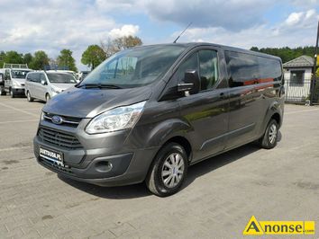 Anonse FORD Transit Custom, 2015r., 2.198cm<sup>3</sup>, 125KM, diesel, 300.000km, biay, furgon blaszak, abs, kontrola trakcji (asr), regulacja wysokosci fot
