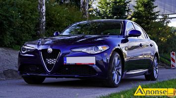 Anonse ALFA ROMEO GIULIA, 2017r., 1.995cm<sup>3</sup>, 280KM, benzyna, sedan, 85.000km, grafitowy, metalik, abs, kontrola trakcji (asr), regulacja wysokosci f