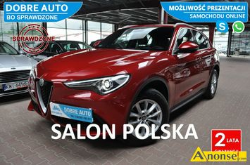 Anonse ALFA ROMEO Stelvio, 2017r., 1.995cm<sup>3</sup>, 280KM, benzyna, 40.000km, bordowy, metalik, abs, kontrola trakcji (asr), regulacja wysokosci fotela, k