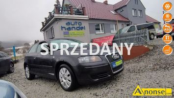 Anonse AUDI A3, 2005r., 1.595cm<sup>3</sup>, 102KM, benzyna, hatchback, 171.437km, metalik, abs, regulacja wysokosci fotela, dzielona tylna kanapa, immobilise