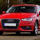 AUDI A3, 2014r., 1.600cm<sup>3</sup>, 110KM, diesel, hatchback, 201.567km, czerwony, metalik, abs, kontrola trakcji (asr), regulacja wysokosci fotela,