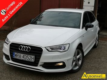 Anonse AUDI A3, 2015r., 1.598cm<sup>3</sup>, 110KM, diesel, hatchback, 225.000km, biay, abs, kontrola trakcji (asr), regulacja wysokosci fotela, kierownica w