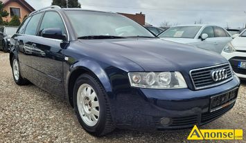 Anonse AUDI A4, 2003r., 1.896cm<sup>3</sup>, 130KM, diesel, 297.500km, granatowy, abs, kontrola trakcji (asr), regulacja wysokosci fotela, dzielona tylna kana