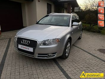 Anonse AUDI A4, 2005r., 1.984cm<sup>3</sup>, 131KM, benzyna, 241.000km, srebrny, metalik, abs, regulacja wysokosci fotela, centralny zamek, elektryczne szyby