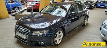 Anonse AUDI A4, 2009r., 1.984cm<sup>3</sup>, 180KM, benzyna, 179.000km, czarny, metalik, abs, kontrola trakcji (asr), regulacja wysokosci fotela, dzielona tyl