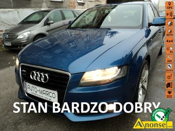 Anonse AUDI A4, 2010r., 3.000cm<sup>3</sup>, 240KM, diesel, 295.000km, niebieski, metalik, abs, kontrola trakcji (asr), regulacja wysokosci fotela, dzielona t