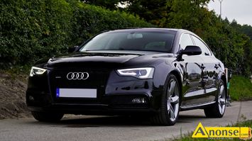 Anonse AUDI A5, 2016r., 1.968cm<sup>3</sup>, 190KM, diesel, coupe, 95.000km, czarny, metalik, abs, autoalarm, immobiliser, centralny zamek, elektryczne szyby