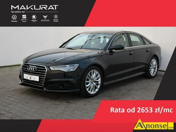 Anonse AUDI A6, 2018r., 1.984cm<sup>3</sup>, 252KM, benzyna, sedan, 76.421km, czarny, abs, kontrola trakcji (asr), regulacja wysokosci fotela, dzielona tylna