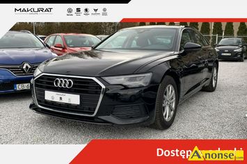 Anonse AUDI A6, 2020r., 1.968cm<sup>3</sup>, 163KM, diesel, sedan, 30.560km, czarny, metalik, abs, kontrola trakcji (asr), regulacja wysokosci fotela, dzielon