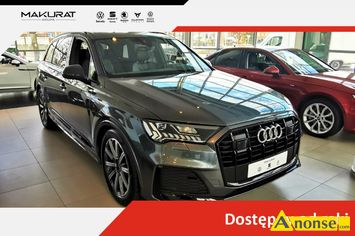 Anonse AUDI Q7, 2022r., 2.967cm<sup>3</sup>, 286KM, diesel, 7.300km, metalik, abs, kontrola trakcji (asr), regulacja wysokosci fotela, dzielona tylna kanapa,