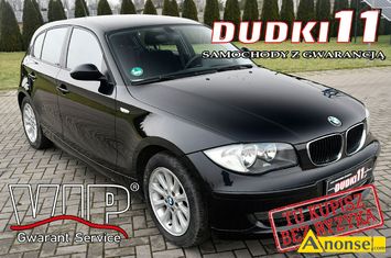 Anonse BMW 118, 2007r., 2.000cm<sup>3</sup>, 130KM, benzyna, hatchback, 217.000km, czarny, metalik, abs, kontrola trakcji (asr), regulacja wysokosci fotela, d