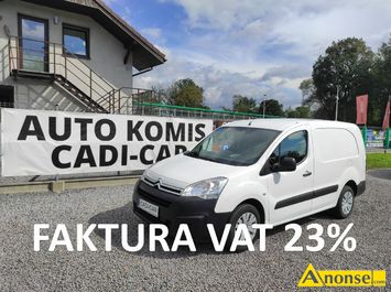 Anonse CITROEN BERLINGO, 2016r., 1.560cm<sup>3</sup>, 90KM, diesel, 140.000km, biay, furgon blaszak, abs, kontrola trakcji (asr), regulacja wysokosci fotela,