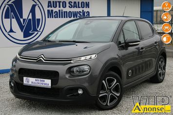 Anonse CITROEN C3, 2018r., 1.199cm<sup>3</sup>, 110KM, benzyna, hatchback, 43.000km, metalik, abs, regulacja wysokosci fotela, dzielona tylna kanapa, kierowni
