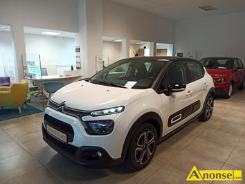 Anonse CITROEN C3, 2022r., 1.198cm<sup>3</sup>, 83KM, benzyna, hatchback, 2km, biay, abs, kontrola trakcji (asr), dzielona tylna kanapa, kierownica wielofunk