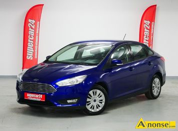 Anonse FORD FOCUS, 2018r., 1.600cm<sup>3</sup>, 105KM, benzyna, sedan, 140.000km, niebieski, metalik, abs, kontrola trakcji (asr), regulacja wysokosci fotela,