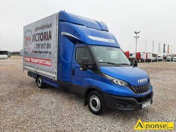 Anonse IVECO Daily, 2021r., 2.998cm<sup>3</sup>, 210KM, diesel, 107.899km, niebieski, skrzynia z plandeka, 101, c.142.290z. KOMORNIKI 71