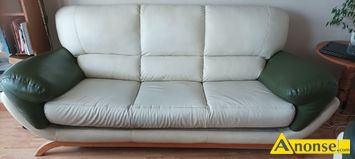 Anonse MEBLE, używane, sprzedam komplet wypoczynkowy: 1. sofa 3 osobowa, 2. sofa 2 osobowa. Sofa trzyosobowa z funkcją spania dł. 220 cm, sofa dwuo
